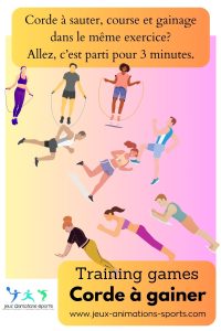 Enchaînement cardio-training, la corde à gainer