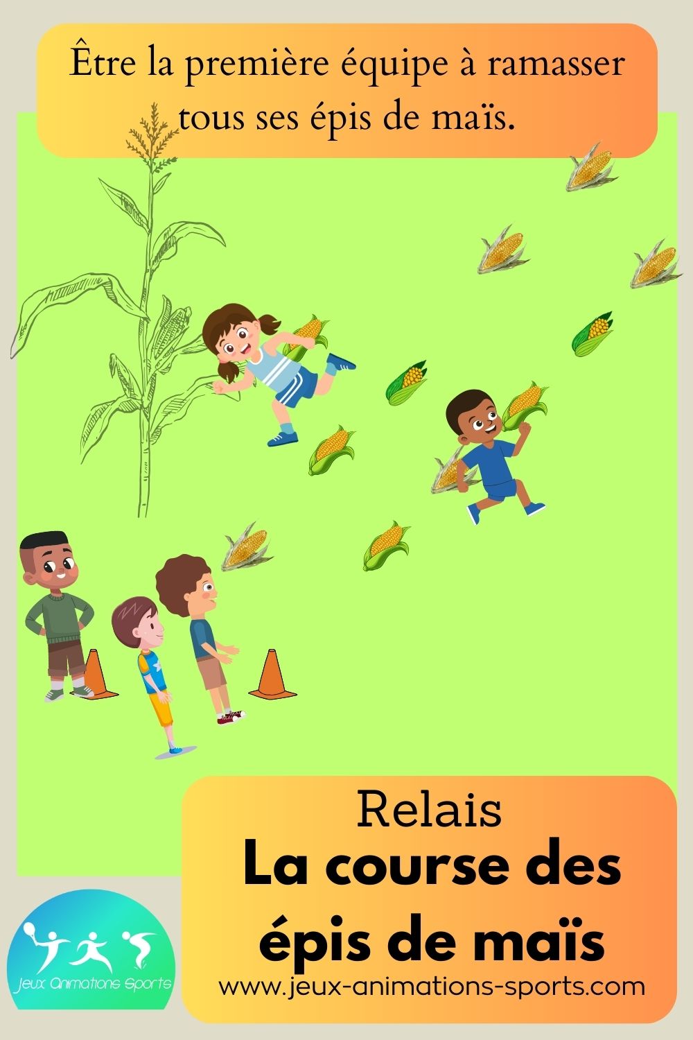 La course des épis de maïs - Adaptation jeu traditionnel basque
