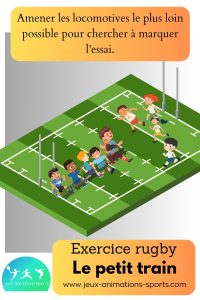 Exercice soutien au rugby - Le petit train
