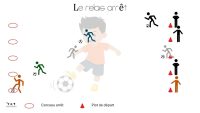 Exercice rapidité et contrôle du ballon au foot
